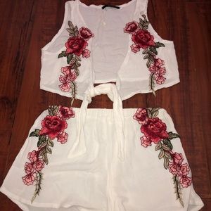 Floral Two piece beach set